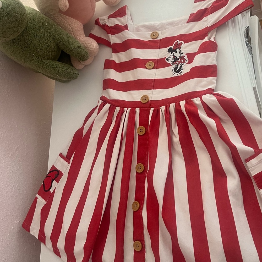 Disney’s Minnie Mouse Striped Dress for Girls - Picture 6 of 12